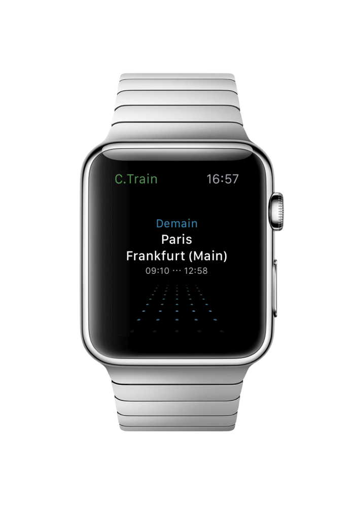 watch app, la veille du départ